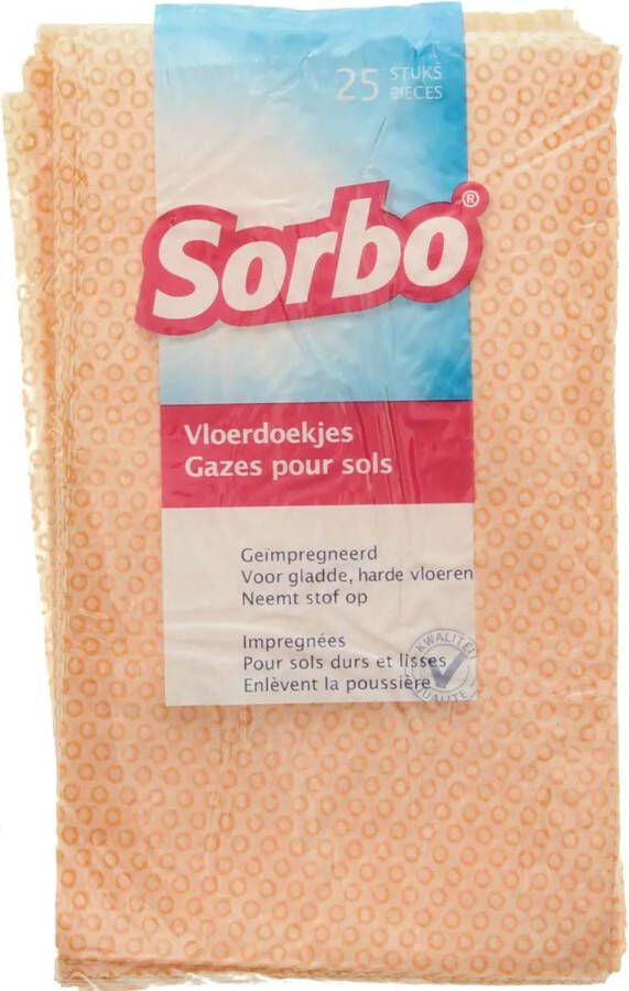 Sorbo Vloerdoekjes alle harde vloeren 24 x 40 cm Vloerwissers