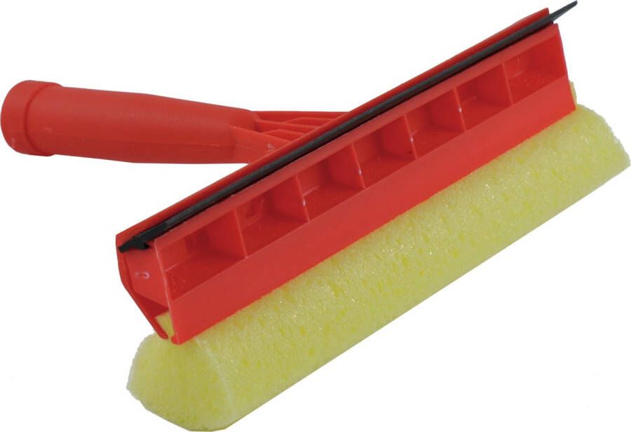 Sorex Raamwisser raamtrekker rood met spons en kunststof handvat 23 cm Raamtrekkers ramenlapper autoraamtrekker