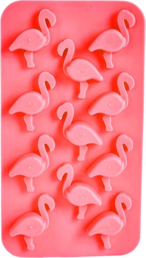 SOROH Ijsblokjesvorm flamingo voor 11 ijsblokjes