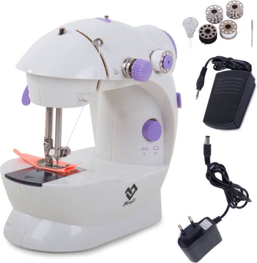 SOROH kleine reis naaimachine met voetpedaal & accessoires