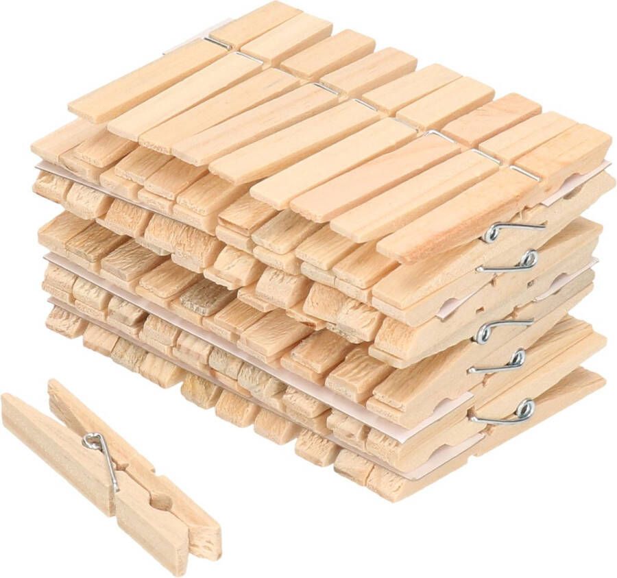 Sorex 100x Wasknijpers naturel van hout Huishouding De was doen Was ophangen Wasknijpers wasgoedknijpers knijpers hout