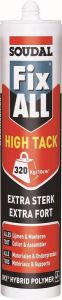 Soudal lijm 'Fix All High 'Tack' grijs 290 ml