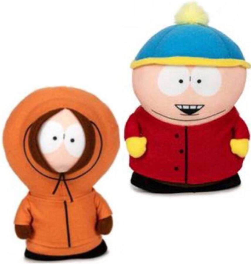 South Park Kenny + Cartman Pluche Knuffel 18 cm [Speelgoed knuffelpop voor kinderen jongens meisjes Cartoon Merchandise Snow Day DVD Kenny Cartman Stan Kyle South-Park Southpark]