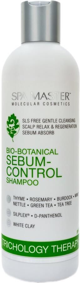 Spa Master Biologische Sebum Control Shampoo tegen Overmatige Talg Anti-Roos Haargroei Versneller zonder Sulfaten en Parabenen 330ML