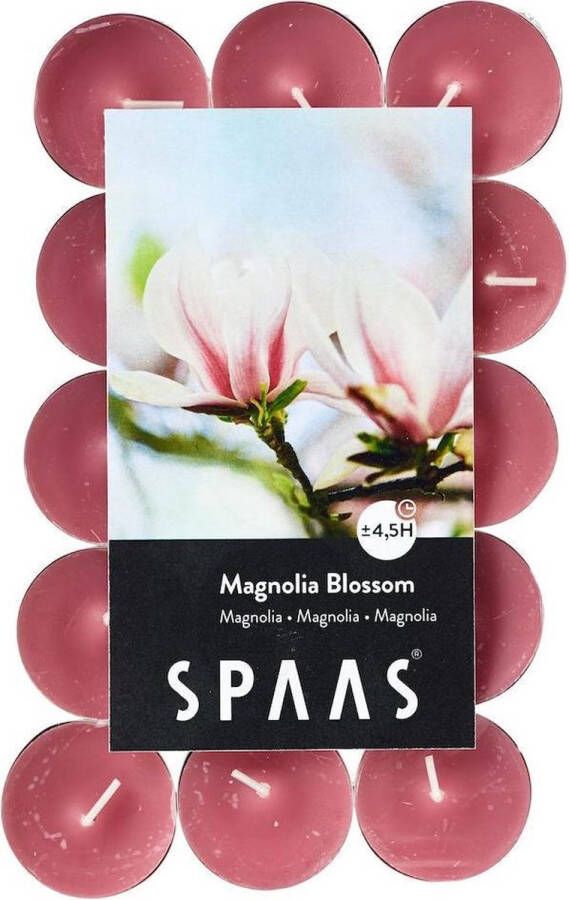 Spaas 30 Theelichten Geur ± 4 5 uur Magnolia blossom