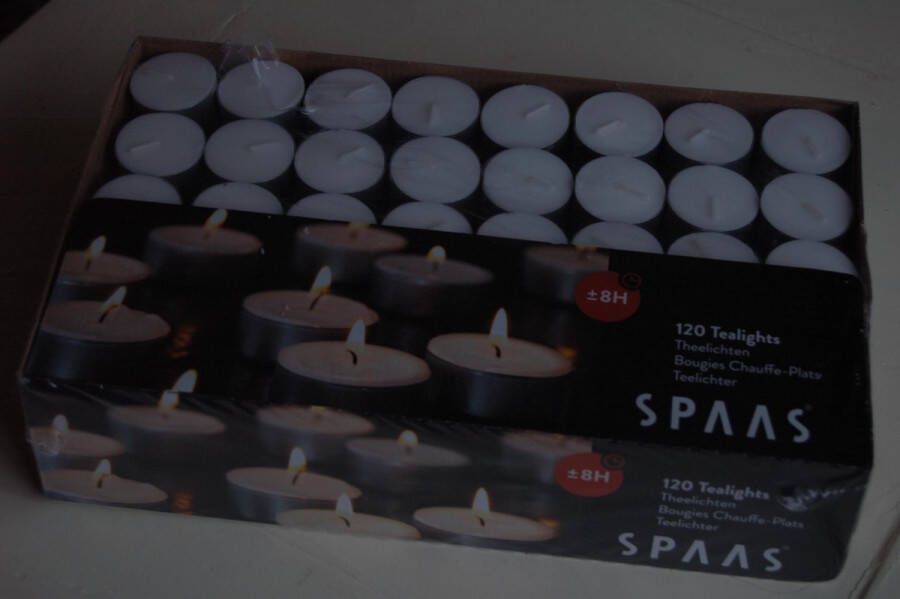 Spaas |Theelichtjes|8 uur|120 stuks