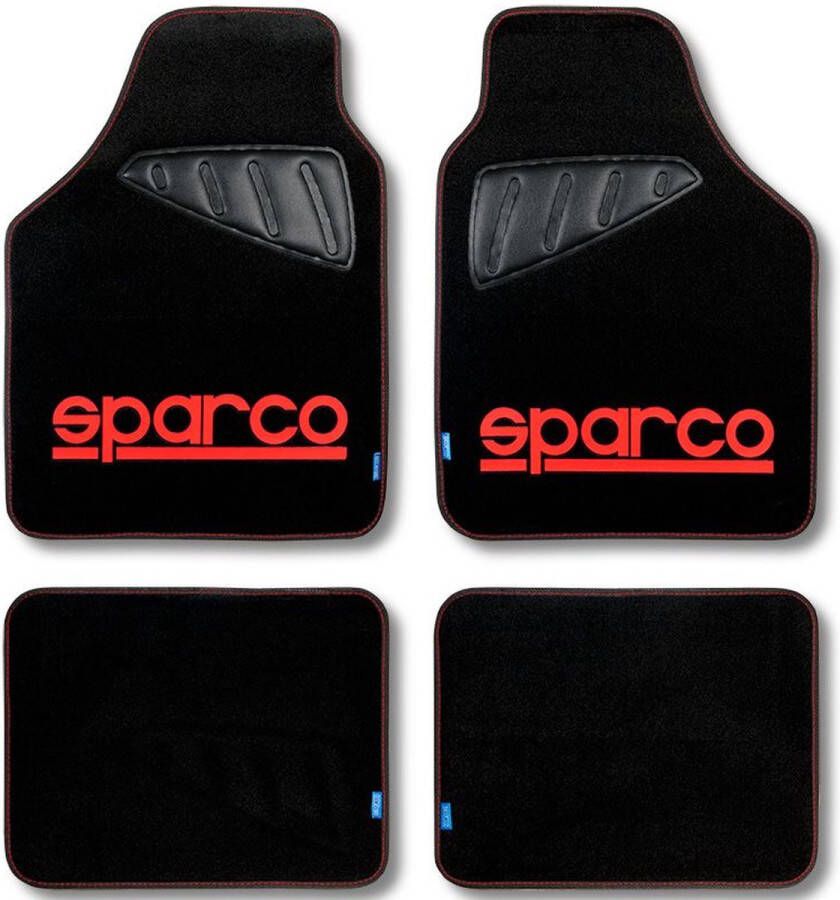 SPARCO Vloermattenset voor auto SPC1903 Universeel Zwart Rood (4 pcs)