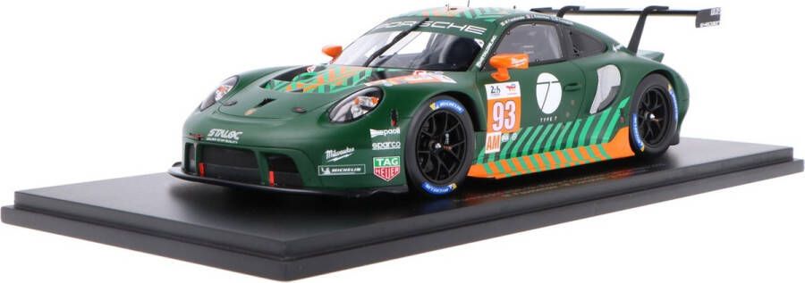 Spark De 1:18 Diecast Modelauto van de Porsche 991 RSR-19 4.2L Team Proton Competition #93 van de 24H LeMans van 2022. De rijders waren M. Fassbender M. Campbell en Z. Robichon. De fabrikant van het schaalmodel is . Dit model is al