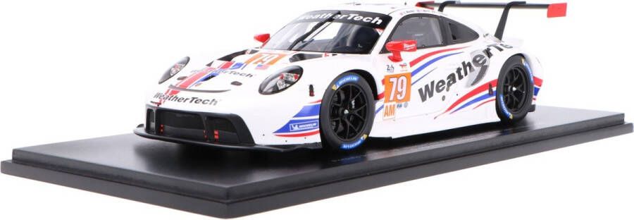 Spark De 1:18 Diecast Modelauto van de Porsche 991 RSR-19 4.2L Team Weathertech Racing #79 van de 24H LeMans van 2022. De rijders waren C. Macneil J. Andlauer en T. Merril. De fabrikant van het schaalmodel is . Dit model is alleen