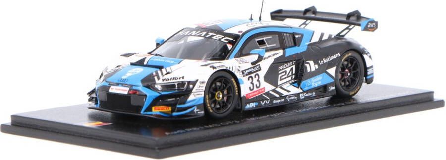 Spark Het 1:43 Diecast-model van de Audi R8 LMS GT3 Team WRT #33 van de 24H Spa van 2022. De rijders waren A. Robin R. Tomita U. de Pauw en M. Robin. De fabrikant van het schaalmodel is . Dit model is alleen online verkrijgbaar