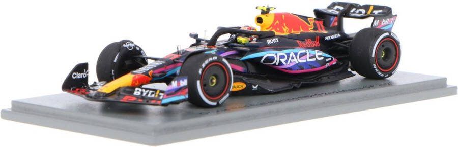 Spark Het 1:43 Diecast-model van het Red Bull RB19 Team Oracle Red Bull Racing #11 van de Miami GP van 2023. De rijder was Sergio Perez. De fabrikant van het schaalmodel is . Dit model is alleen online verkrijgbaar