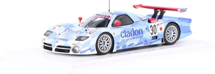 Spark Het 1:43 gegoten model van de Nissan R390 GT1 3.5L Turbo Team Nissan Motorsport #30 van de 24H LeMans van 1998. De rijders waren M. Krumm J. Nielsen en F. Lagorce. De fabrikant van het schaalmodel is . Dit model is alleen onl