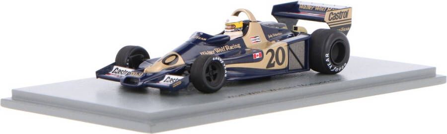 Spark Het 1:43 gegoten model van de Williams Wolf WR1 #20 van de GP van Monaco van 1977. De rijder was Jody Scheckter. De fabrikant van het schaalmodel is . Dit model is alleen online verkrijgbaar