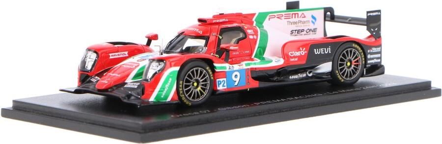 Spark Het 1:43 Diecast-model van de Oreca 07 Gibson GK428 4.2L V8 Team Prema Racing #9 van de 24H LeMans van 2023. De rijders waren J.M. Correra F. Ugran en B. Viscaal. De fabrikant van het schaalmodel is . Dit model is alleen onli