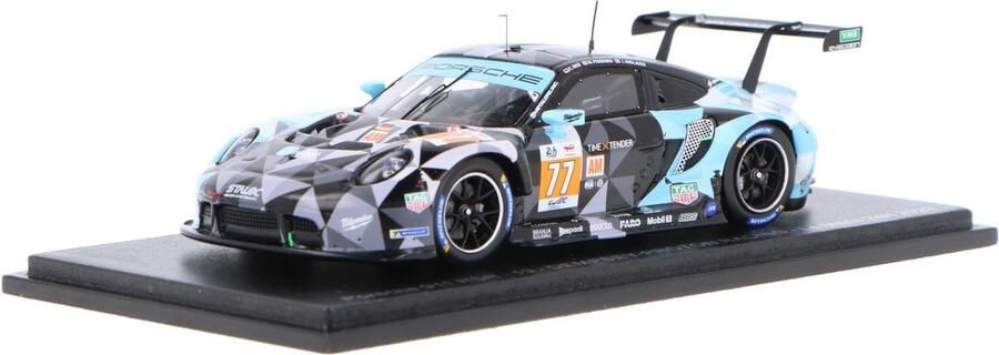 Spark Het 1:43 Diecast-model van de Porsche 991-2 RSR-19 4.2L Team Dempsey Proton Racing #77 van de 24H LeMans van 2023. De rijders waren J. Andlauer C. Ried en M.O. Pederson. De fabrikant van het schaalmodel is . Dit model is alle