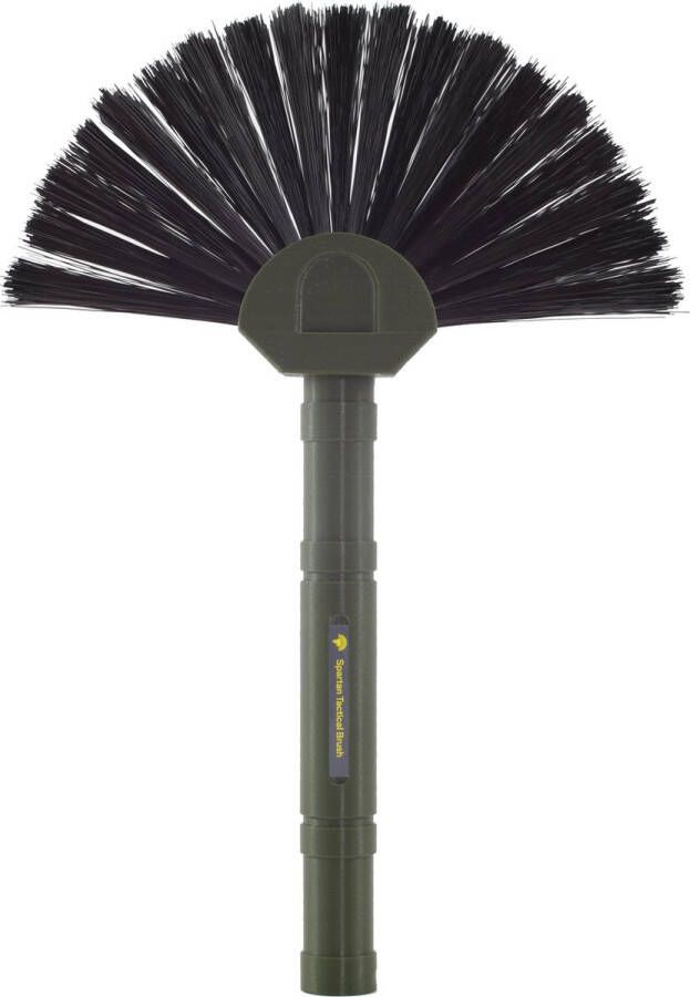 Spartan Tactical Brush Hoge kwaliteit ragebol plumeau met nylon haren en stevige telescoop. Geproduceerd in Nederland