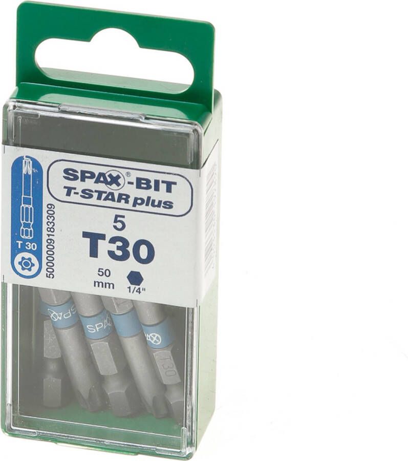 Spax 5000009193309 Bit T-STAR plus T30 blister met 5 stuks