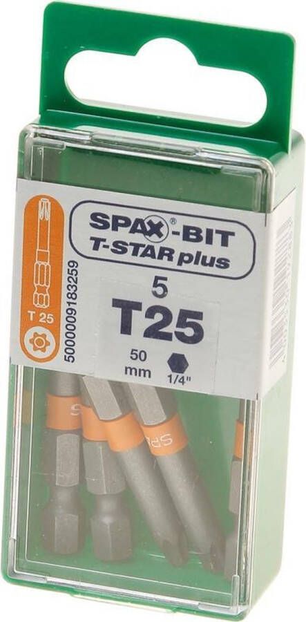 Spax bit t-star 50mm torx25(5st)