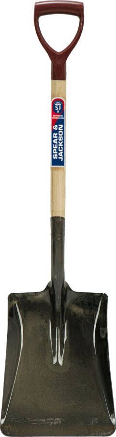 Spear & Jackson Ballastschop met houten steel Schoppen Spades Bats Met D-handvat 345 x 280mm