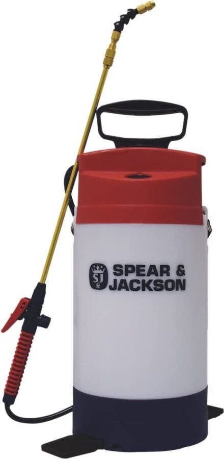 Spear & Jackson Drukspuit WOOD 5 Liter – Drukspuiten Druksproeier Onkruidverdelger Sproeier Drukspuiten drukspuit zuurbestendig drukspuit zuur