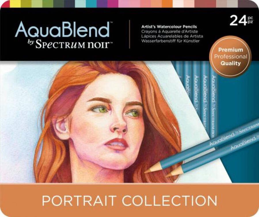 Spectrum Noir Aquablend Potloden a 24 stuks (Vernieuwde kwaliteit) Portrait