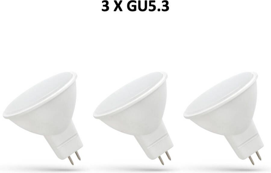 SpectrumLED 3 X LED Spot GU5.3 4W 3000K Warm Wit licht