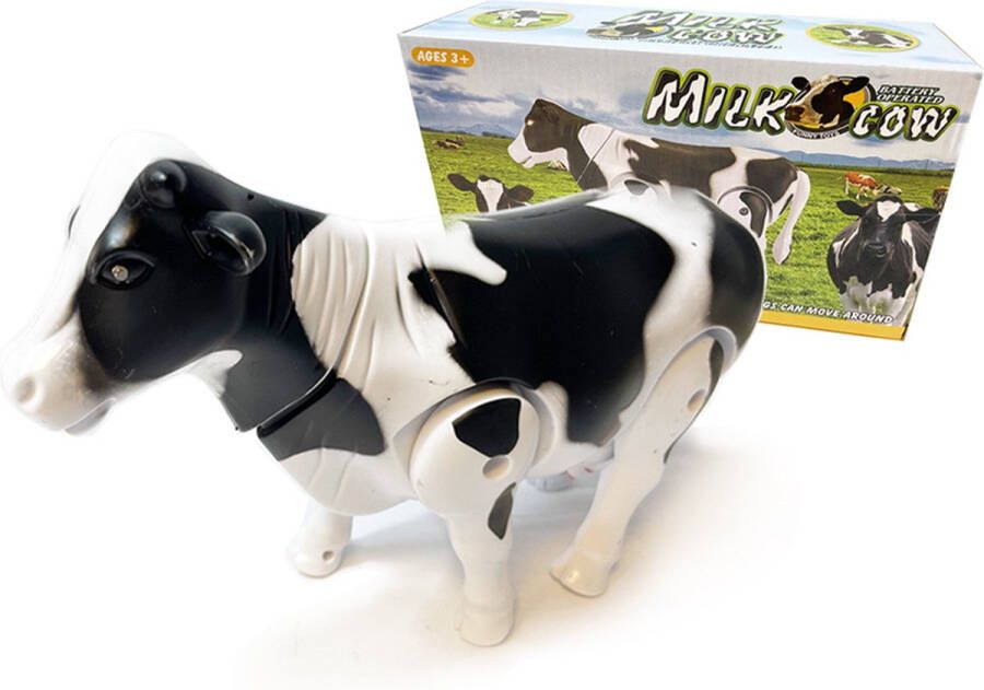 Speelgoed koe kan lopen en koeien geluiden maken interactieve met bewegende staart milk Cow 25CM (incl. batterijen)