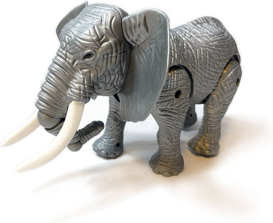 Speelgoed Olifant kan lopen en olifanten geluiden maken met bewegende staart interactieve Elephant 27CM (incl. batterijen)
