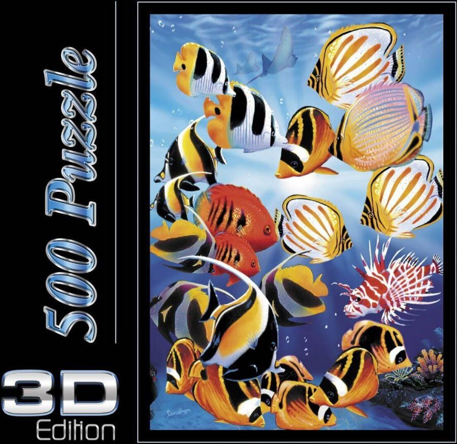 Speil spass 3D Puzzel Tropical fish 500 stukken Spiel Spass