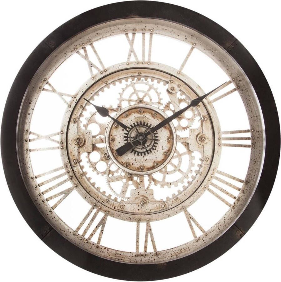 Atmosphera Créateur d'intérieur Atmosphera Wandklok|muur klok Vintage Dia 61 cm kunststof|glas