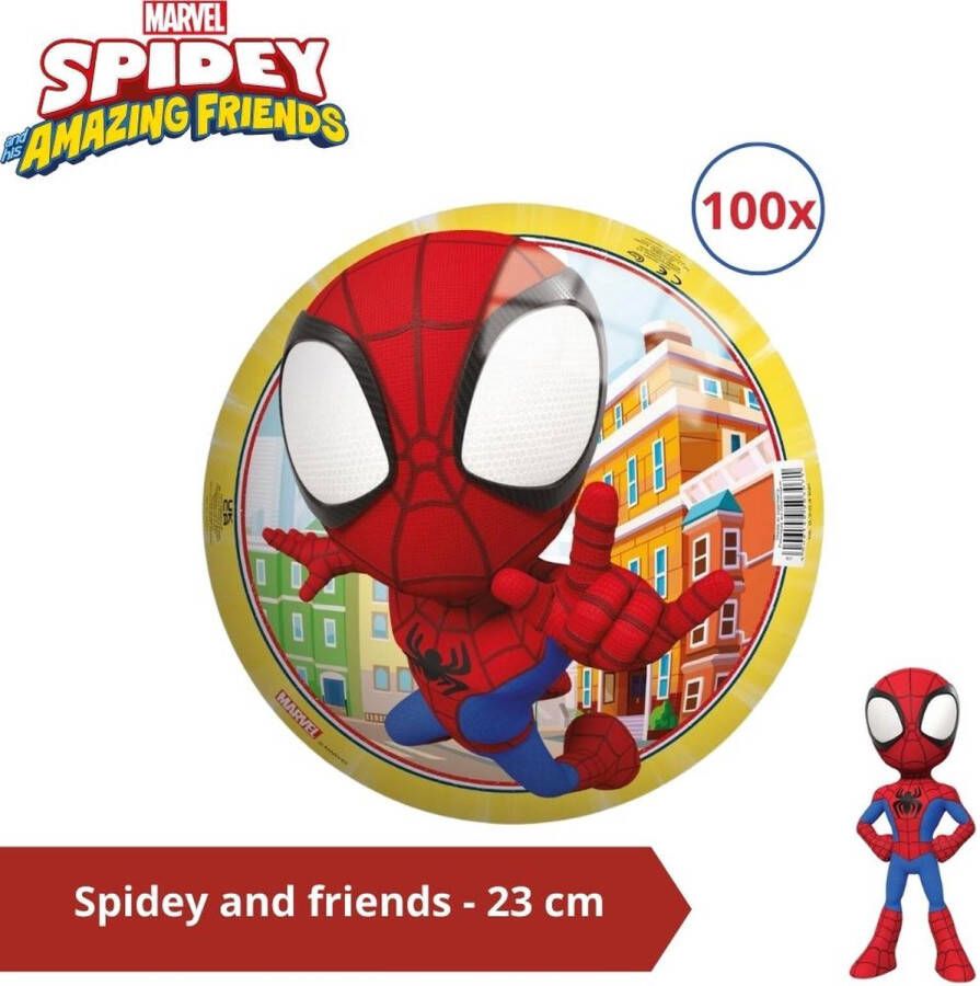 Spider-Man Bal Voordeelverpakking Spiderman en Friends 23 cm 100 stuks