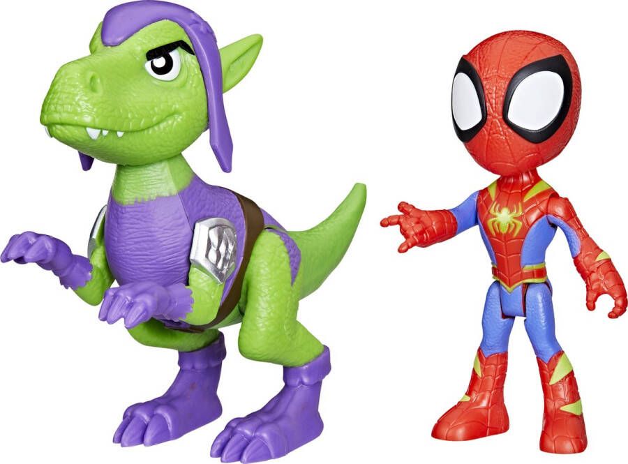 Marvel Spidey en zijn geweldige vrienden Dino-Webs Spidey en Goblin Raptor Actiefiguren set