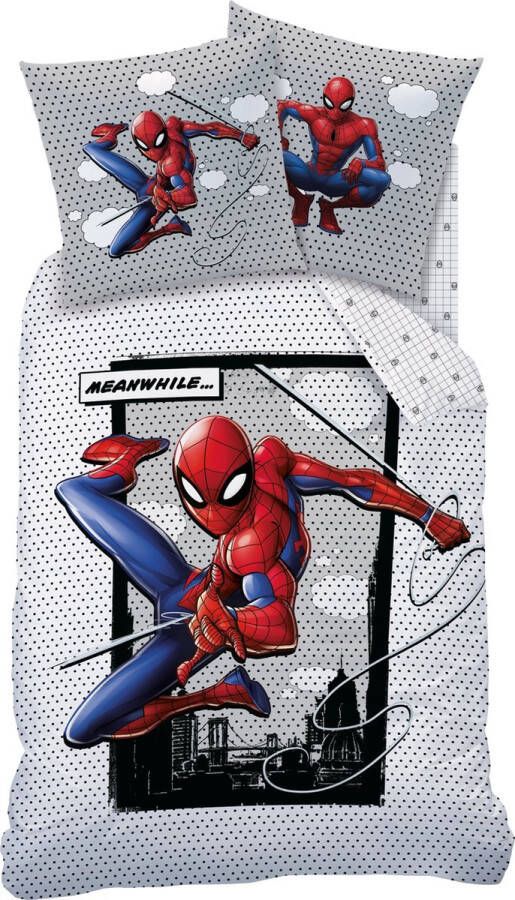 Spider-Man SpiderMan Dekbedovertrek Hero Eenpersoons 140 x 200 cm Katoen