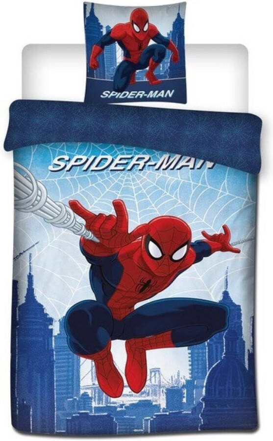 Spider-Man SpiderMan Dekbedovertrek Jump Eenpersoons 140 x 200 cm Polycotton