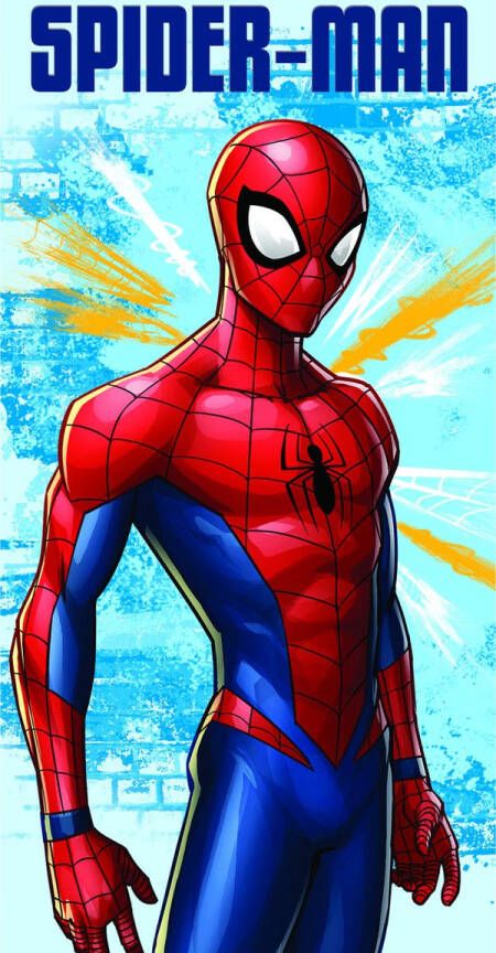 Spider-Man SpiderMan Strandlaken Web 70 x 140 cm Katoen