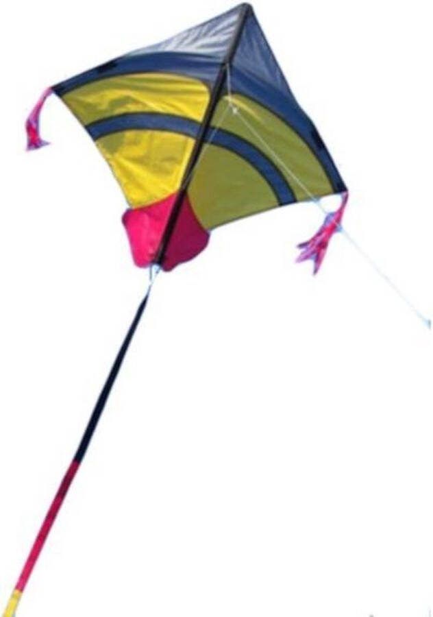 Spiderkites Vlieger Fight Dragon Junior 75 Cm Nylon Geel blauw