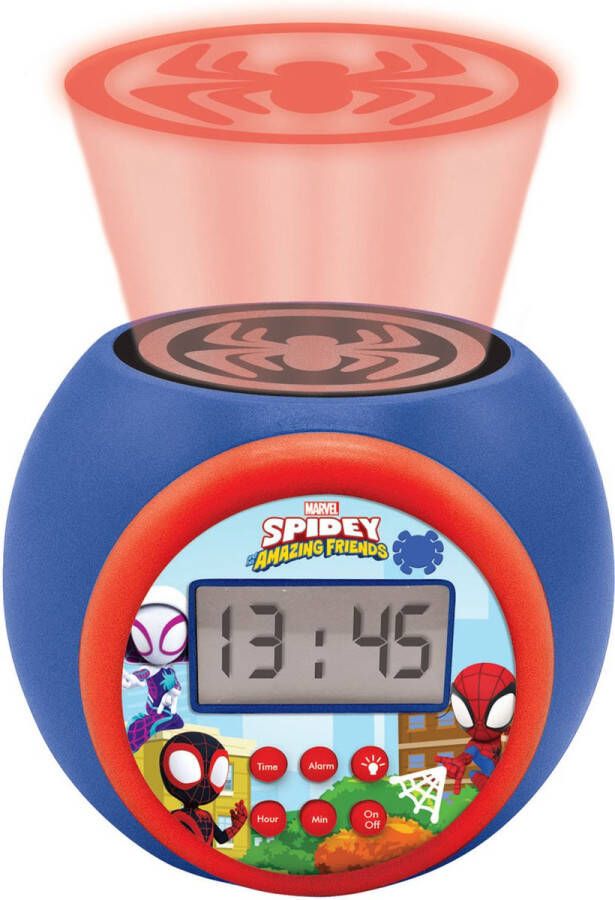 Spiderman™ Spiderman Projector wekker met timer Kleuren