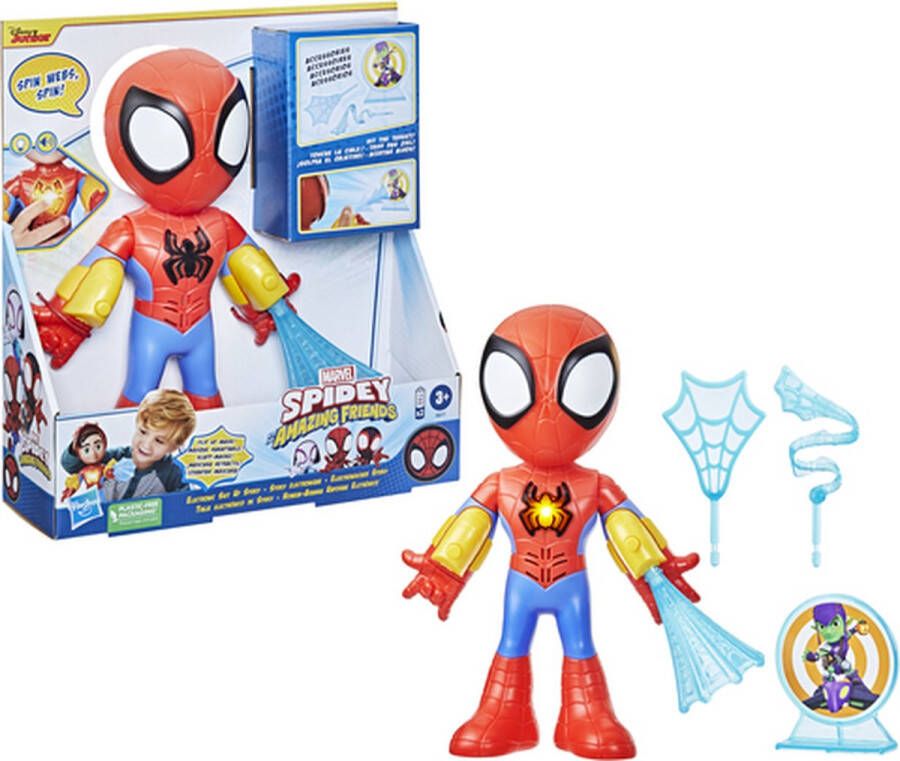 Spidey and his Amazing Friends Marvel Electronic Suit Up Spidey Speelfiguur