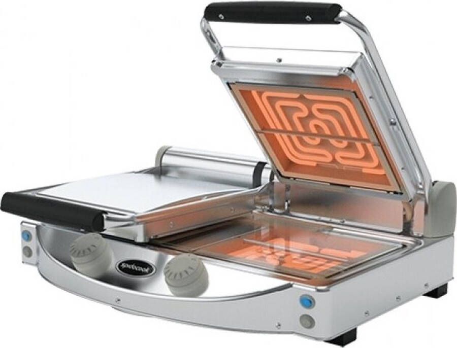 SpidoCook Contactgrill Duo (Glad Glad) 596045 Horeca & Professioneel