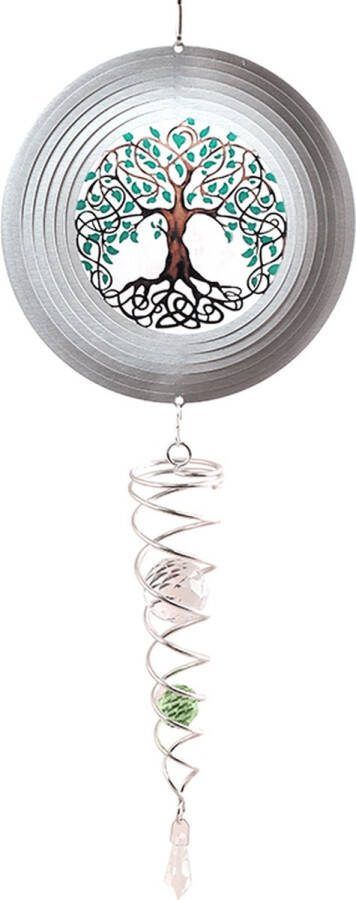 Spin Art Cooking Vinyl Windspinner Spin Art Crystal Tree Of Life Artist Crystal Tail ACTTOL0800 totale lengte 60cm