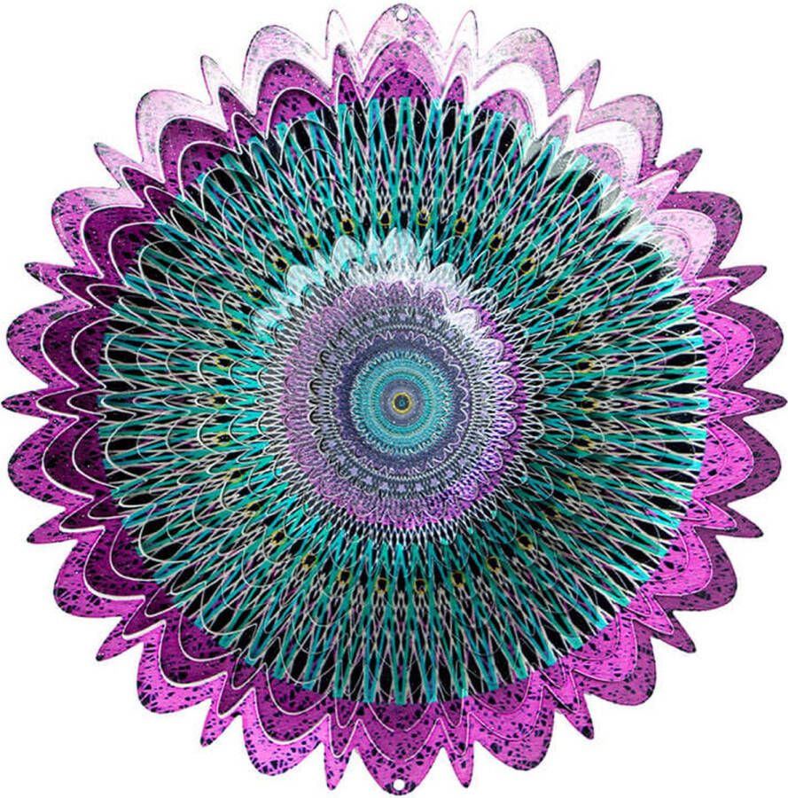Spin Art Cooking Vinyl Spin Art RVS Mandala Galatic Windspinner 12MGA300 Ø 30cm