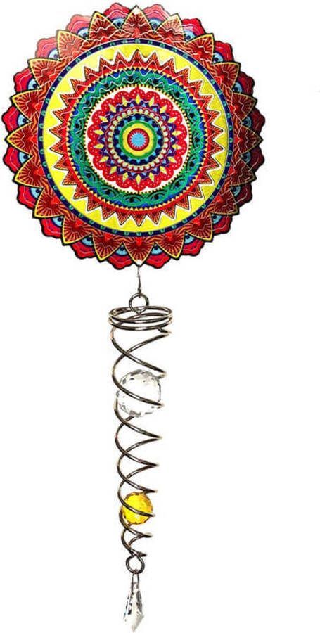 Spin Art Cooking Vinyl Windspinner Spin Art Mandala Mexico Artist Crystal Tale ACTMEX0800 totale lengte ca 60cm