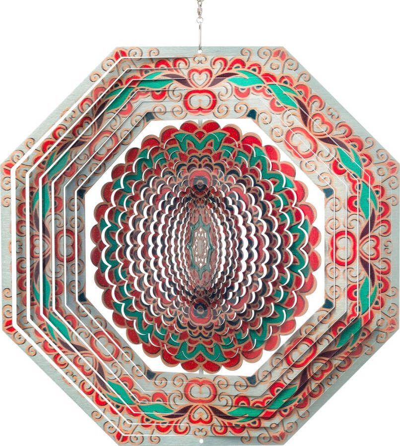 Spin Art Cooking Vinyl Spin Art windspinner mandala multi RVS Ø 30 cm multi color