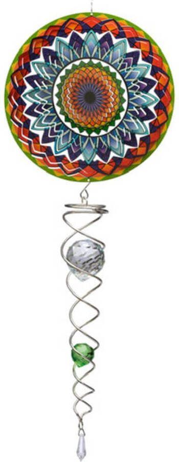 Spin Art Cooking Vinyl Windspinner Spin Art Mandala Rainbow Artist Crystal Tale ACTMRA0800 totale lengte 60cm