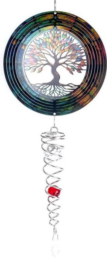 Spin Art Cooking Vinyl Windspinner Spin Art Tree Of Life Multi-Coloured Artist Crystal Tail ACTTOLMC totale lengte 60 cm