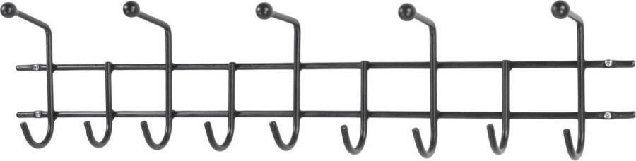 Spinder Design Barato 4 Wandkapstok met 14 haken 85 5x8x11 cm Zwart