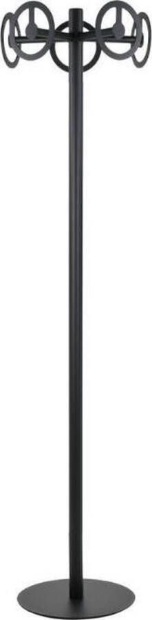 Spinder Design Circle Kapstok Vrijstaand met 5 haken 40x40x174 cm Zwart
