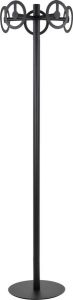 Spinder Design Circle Kapstok Vrijstaand met 5 haken 40x40x174 cm Zwart