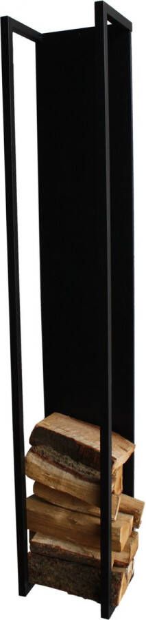 Spinder Design CUBIC FIRE Houtopslag Zwart