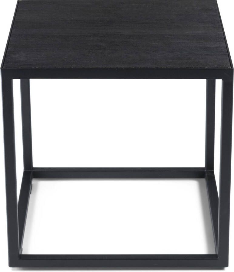 Spinder Design DANIËL 40 x 40 Bijzettafel Zwart